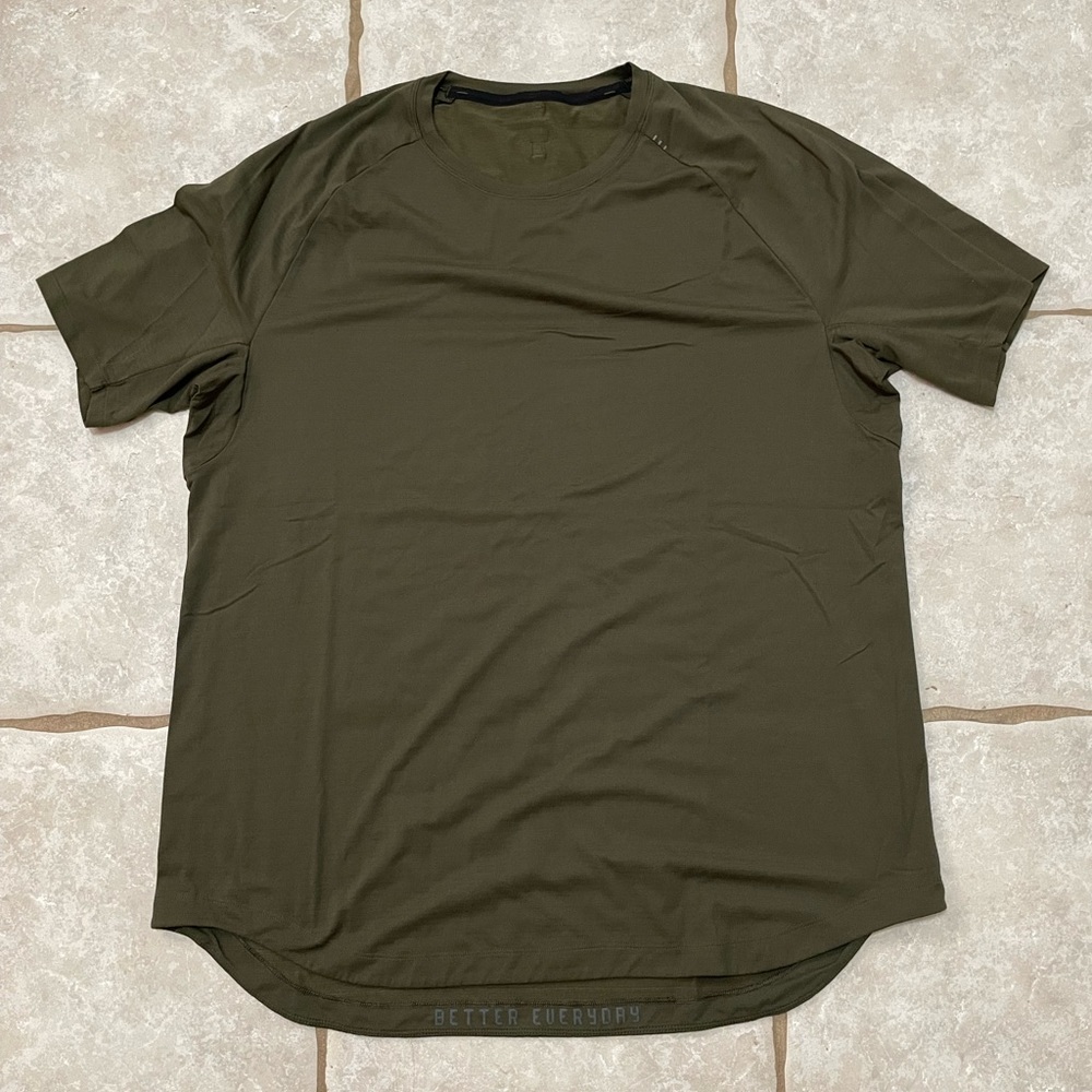 Lululemon Drysense Tee Shirt Olive Size XXL